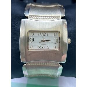 CC Gold Tone Women’s Quartz Cuff Watch